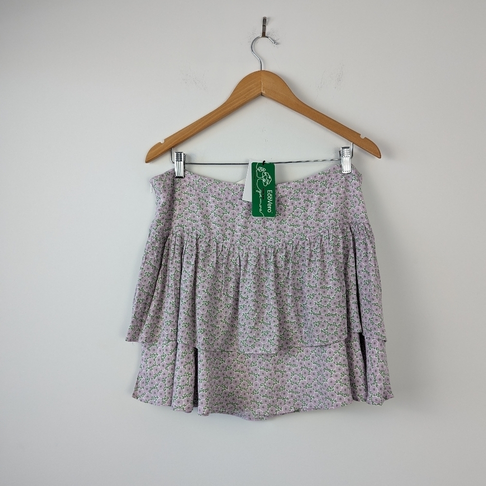 NOIZE Women's Floral Off-Shoulder Top with Eco-Conscious Fabric - Size XL
